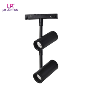 Low Vattage Doppelzylindrisch schwarzer Magnetschild Lampe Lampe 16W C220